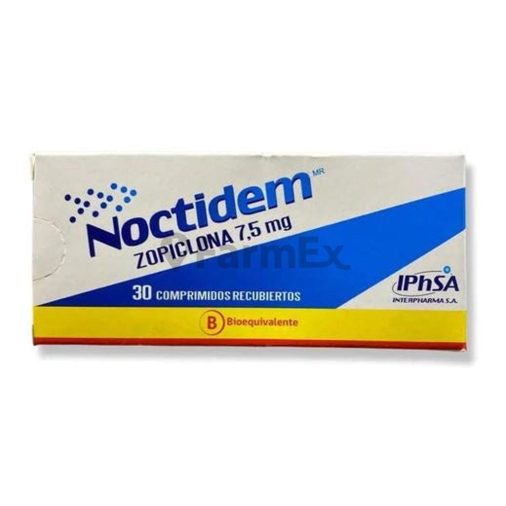 Noctidem 7,5 mg x 30 comprimidos susc-1 de 6 meses Farmex-Suscripciones-Persistente